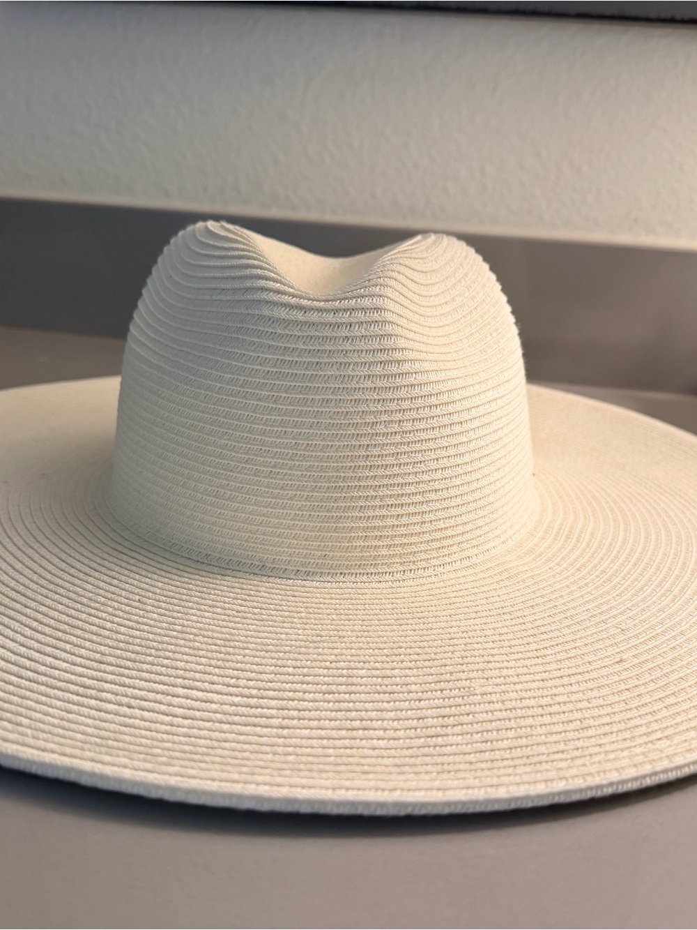 Nordstrom Cream Wide-Brim Straw Sun Hat NWT